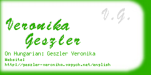 veronika geszler business card